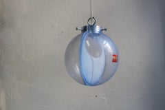 Midcentury Large Membrane Murano Glass Globe Lamp by Toni Zuccheri-Venini, 1960s