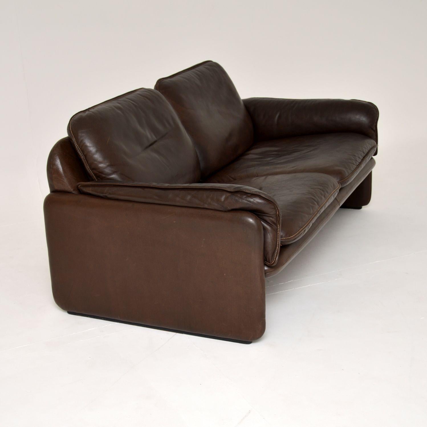 20th Century 1960's, Vintage Leather De Sede Ds 61 Sofa
