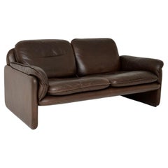 1960's, Vintage Leather De Sede Ds 61 Sofa