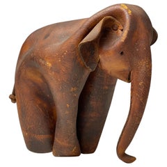 1960's Vintage Leather Deru Elephant