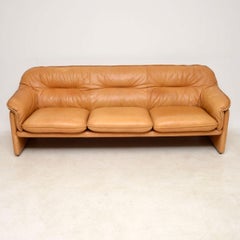 1960s Vintage Leather DS16 Sofa by De Sede