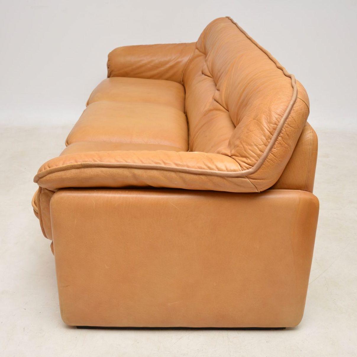 1960s Vintage Leather DS16 Sofa by De Sede 1