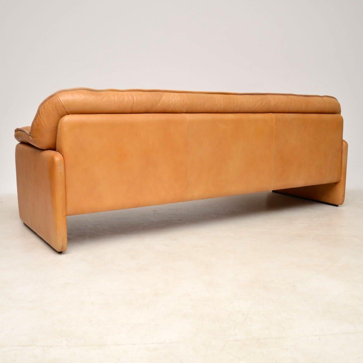 1960s Vintage Leather DS16 Sofa by De Sede 2