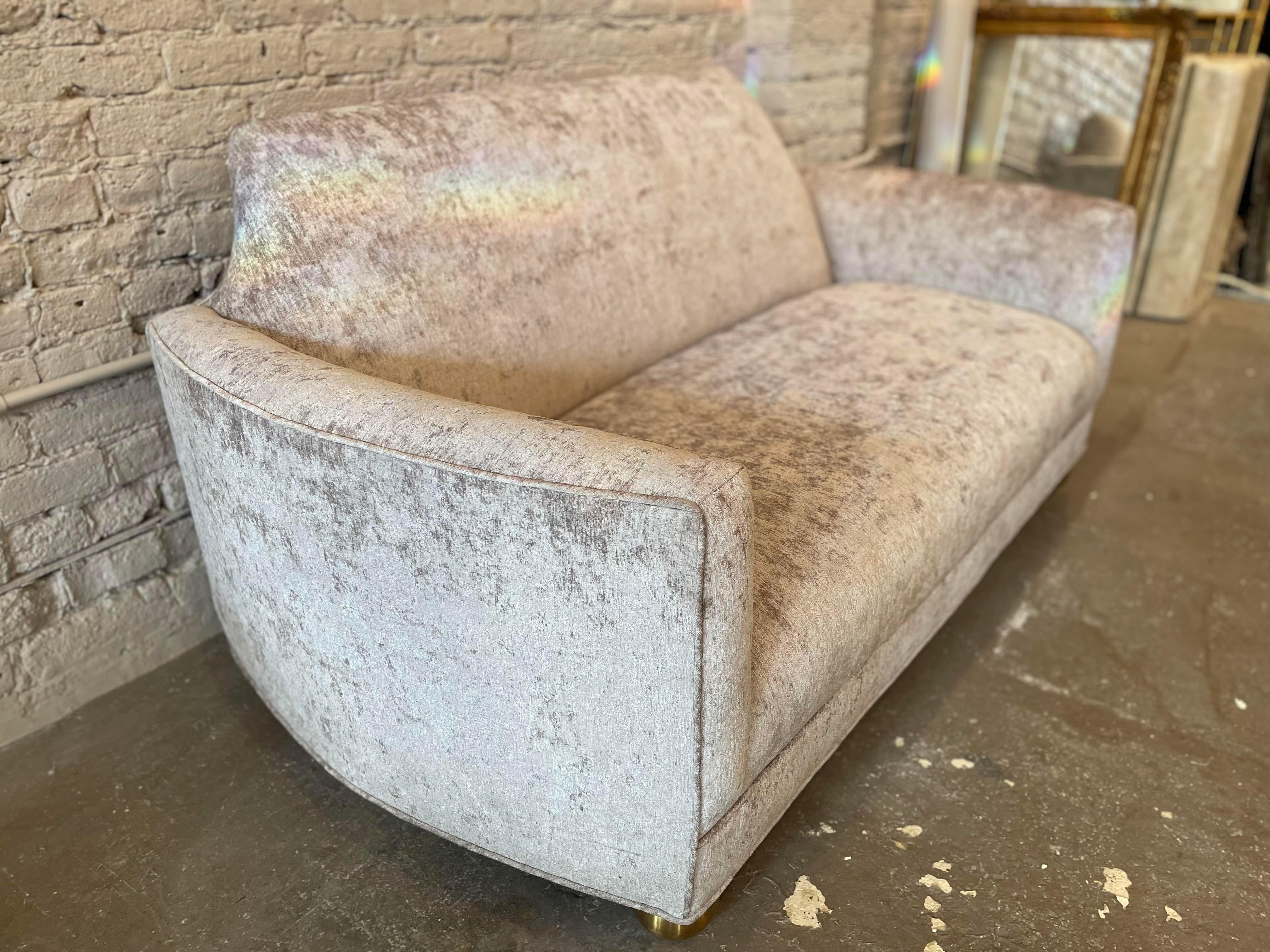 1960s Vintage Loveseat Restored In Good Condition For Sale In Chicago, IL