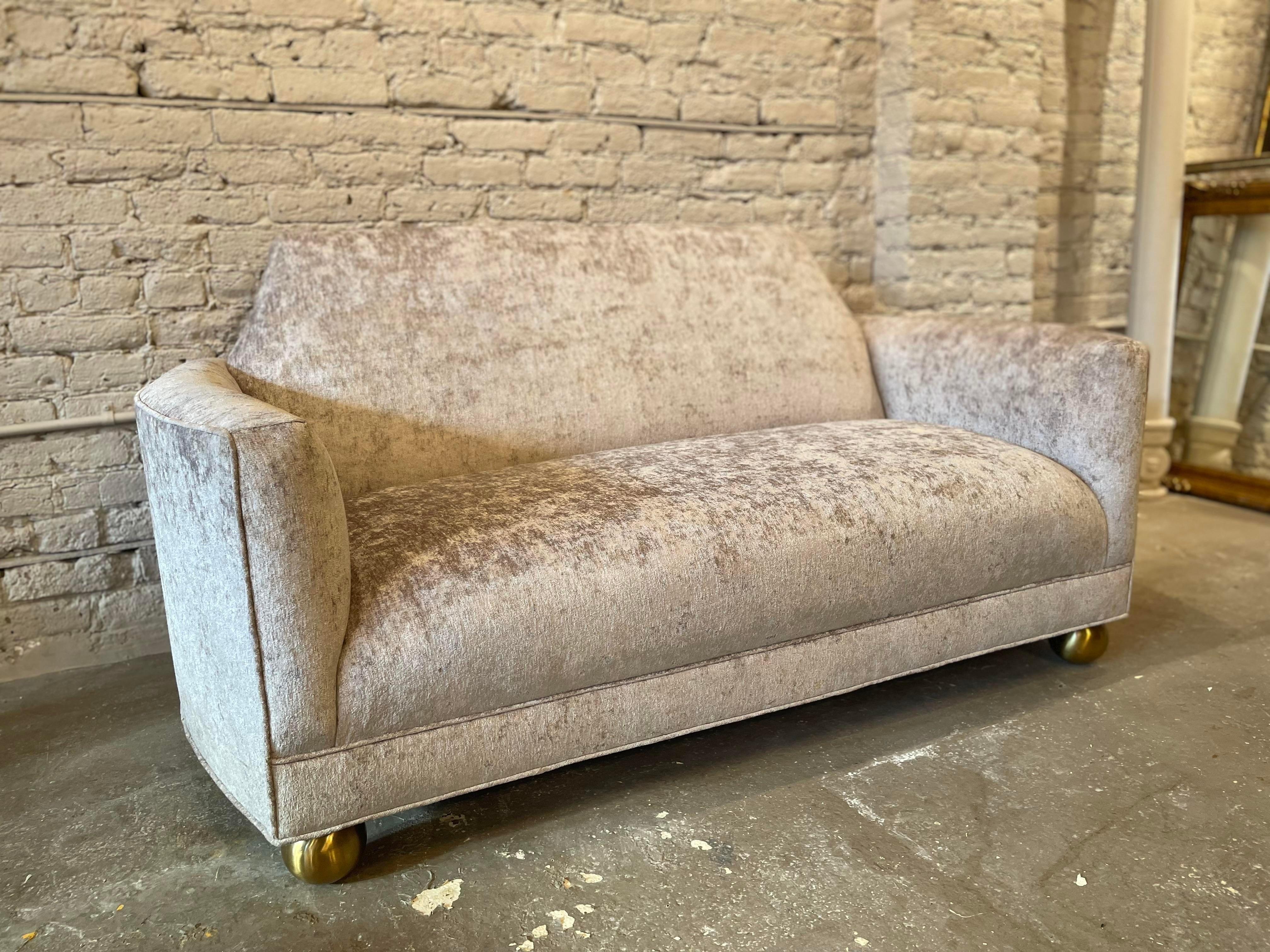 Mid-20th Century 1960s Vintage Loveseat Restored For Sale