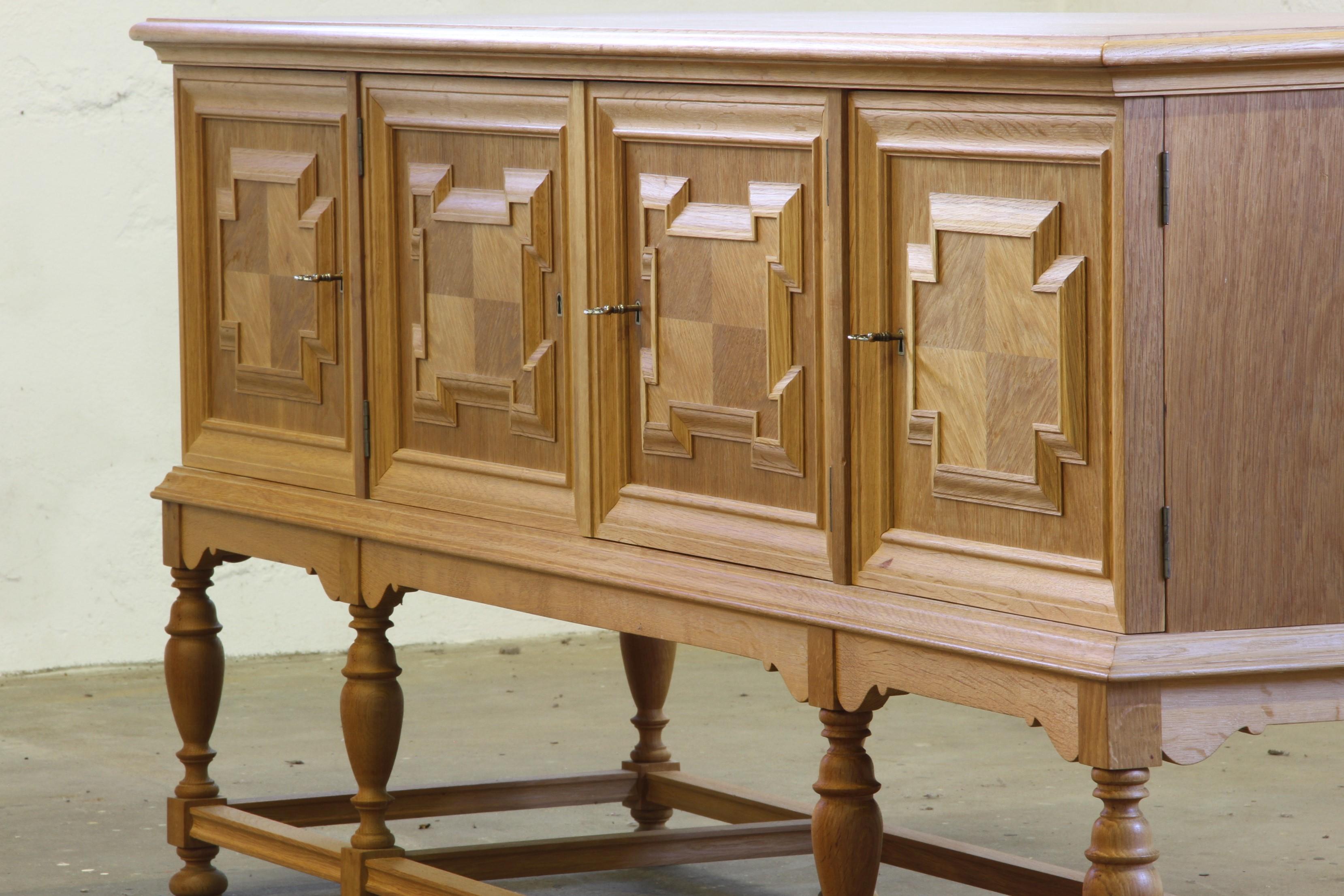 1960er Jahre Vintage Sideboard / Crezenda Schrank in Eiche, Dänisch im Angebot 7