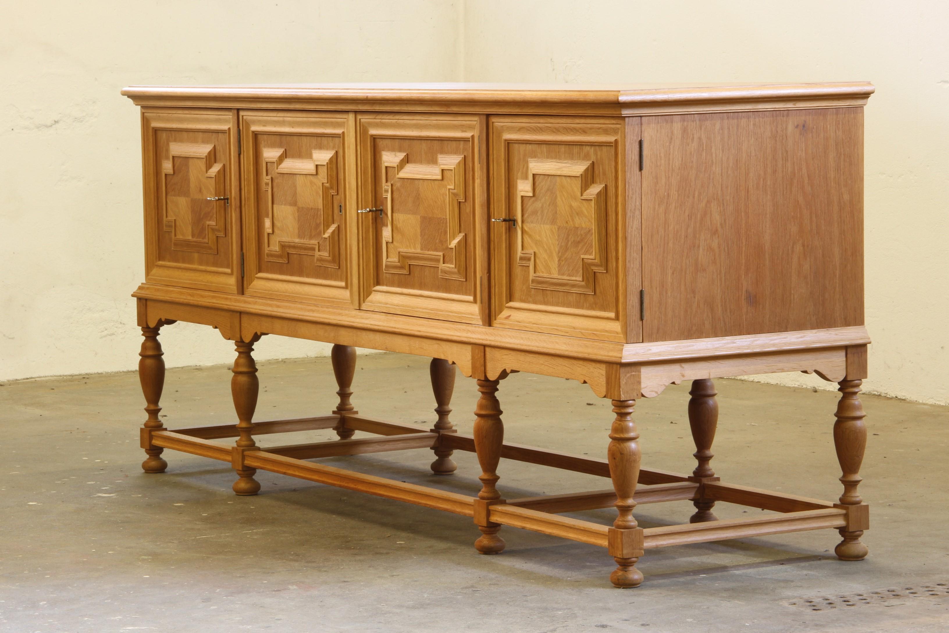 1960er Jahre Vintage Sideboard / Crezenda Schrank in Eiche, Dänisch im Angebot 8