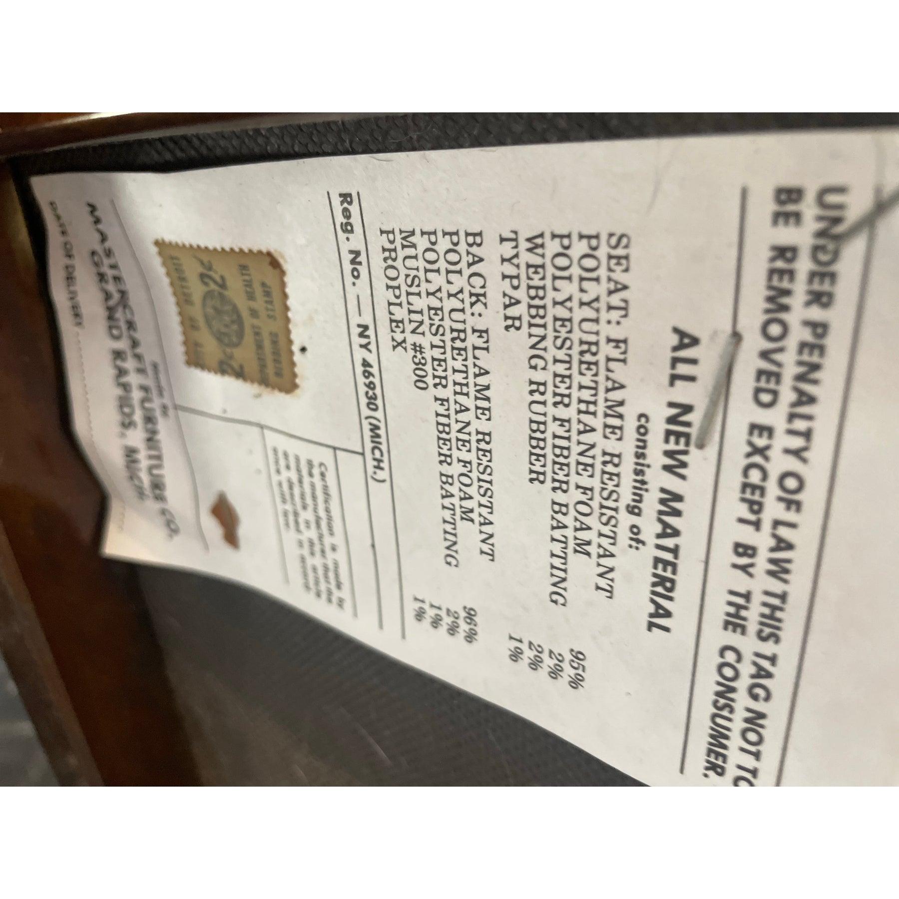 Otomanas de latón Mastercraft Vintage de los años 60 - Pareja mediados del siglo XX en venta