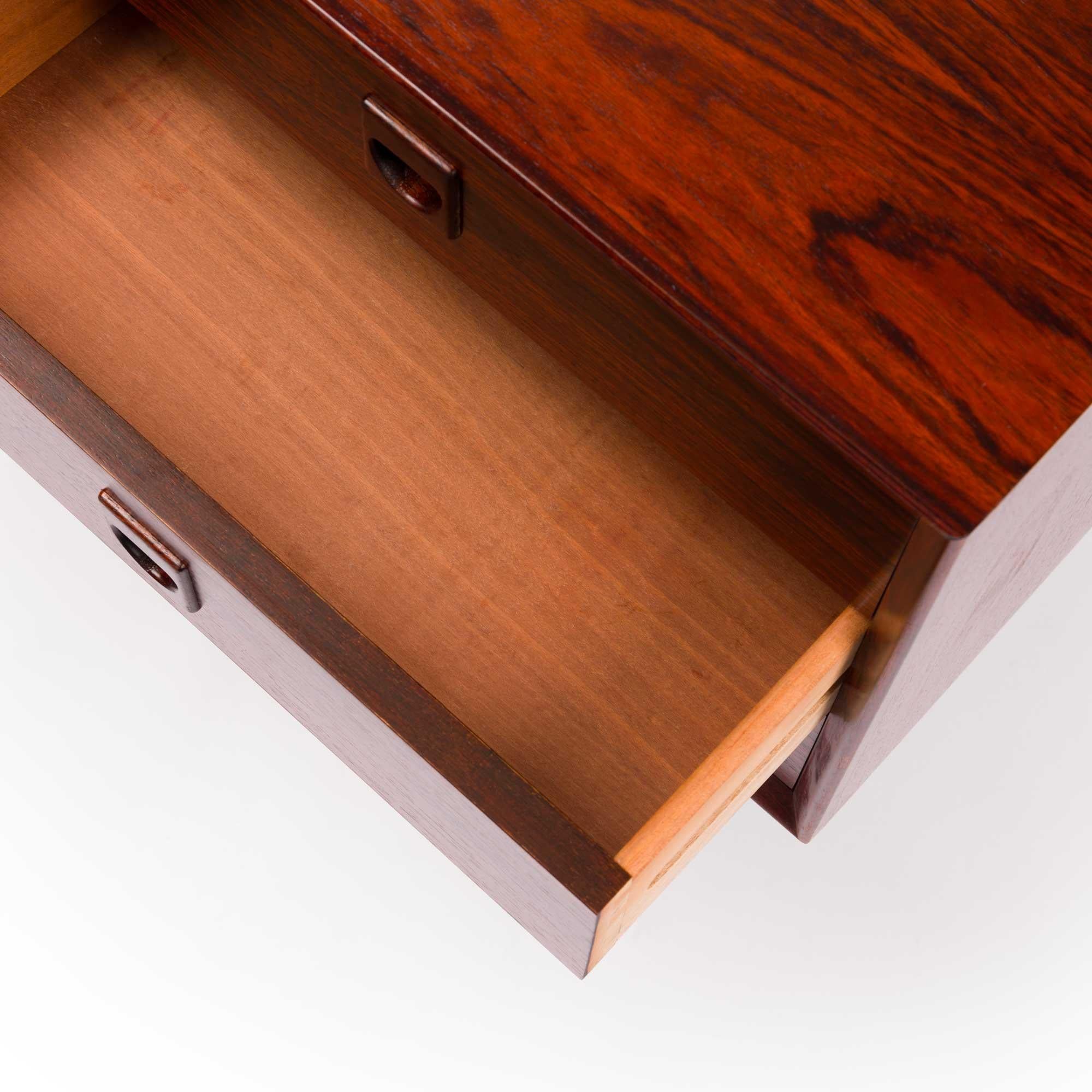 20th Century 1960s Vintage Mid-Century Brouer Six-Drawer Rosewood Credenza For Sale