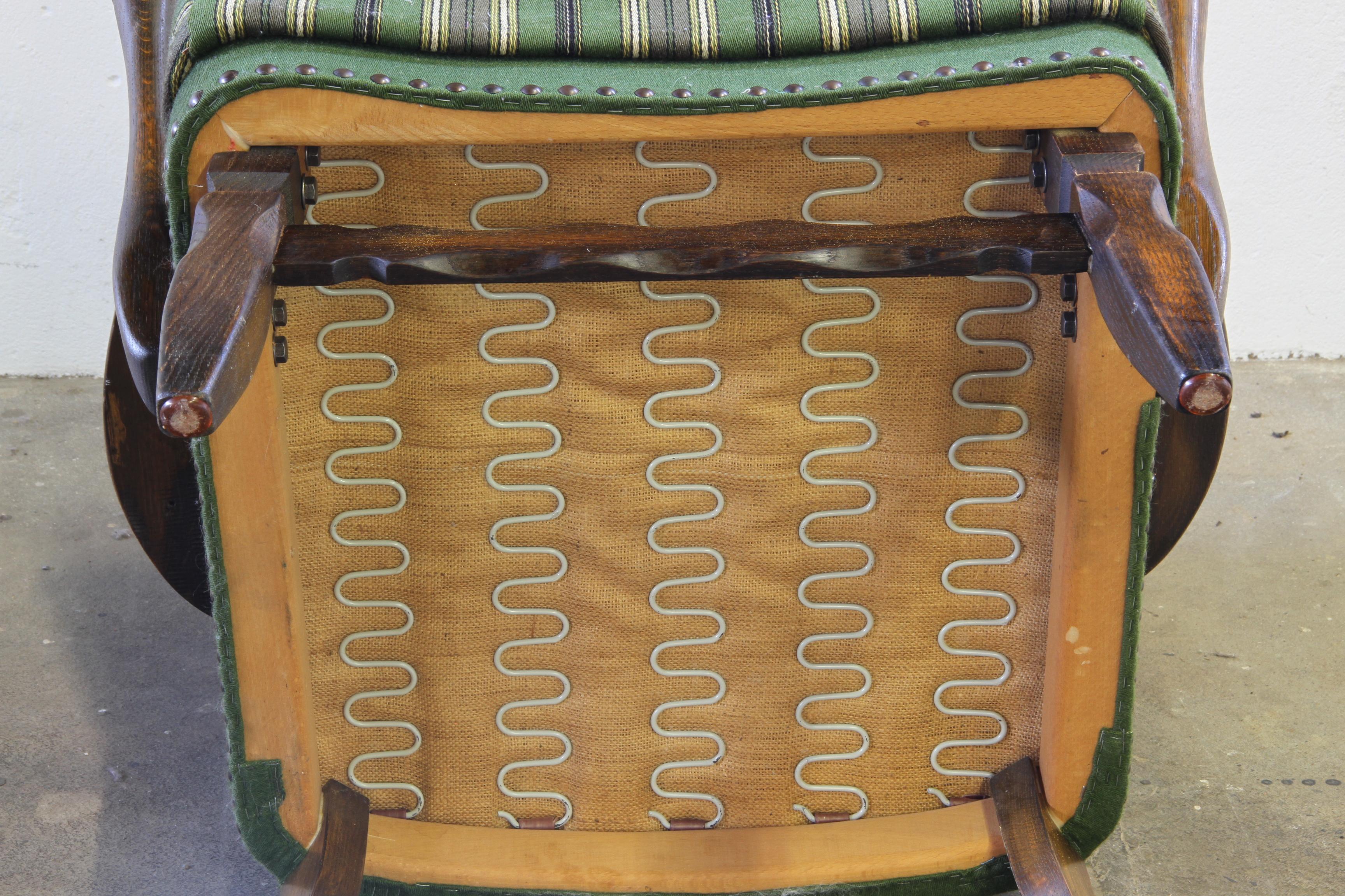 Silla de salón Vintage de mediados de siglo de los 60, estilo Roble teñido oscuro de Viggo Boesen en venta 13