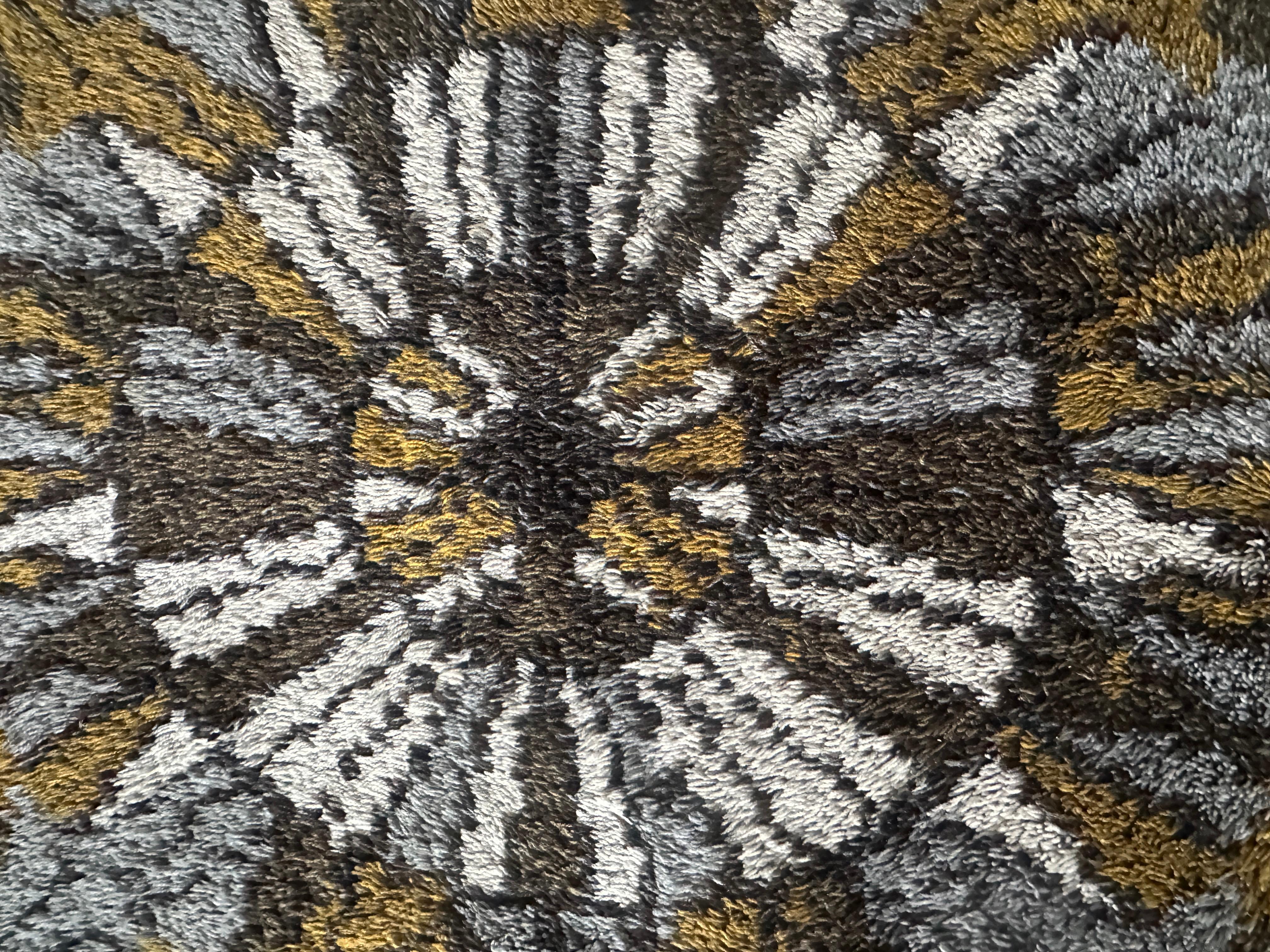 1960s Vintage Mid Century Scandinavian Rya Shagpile 