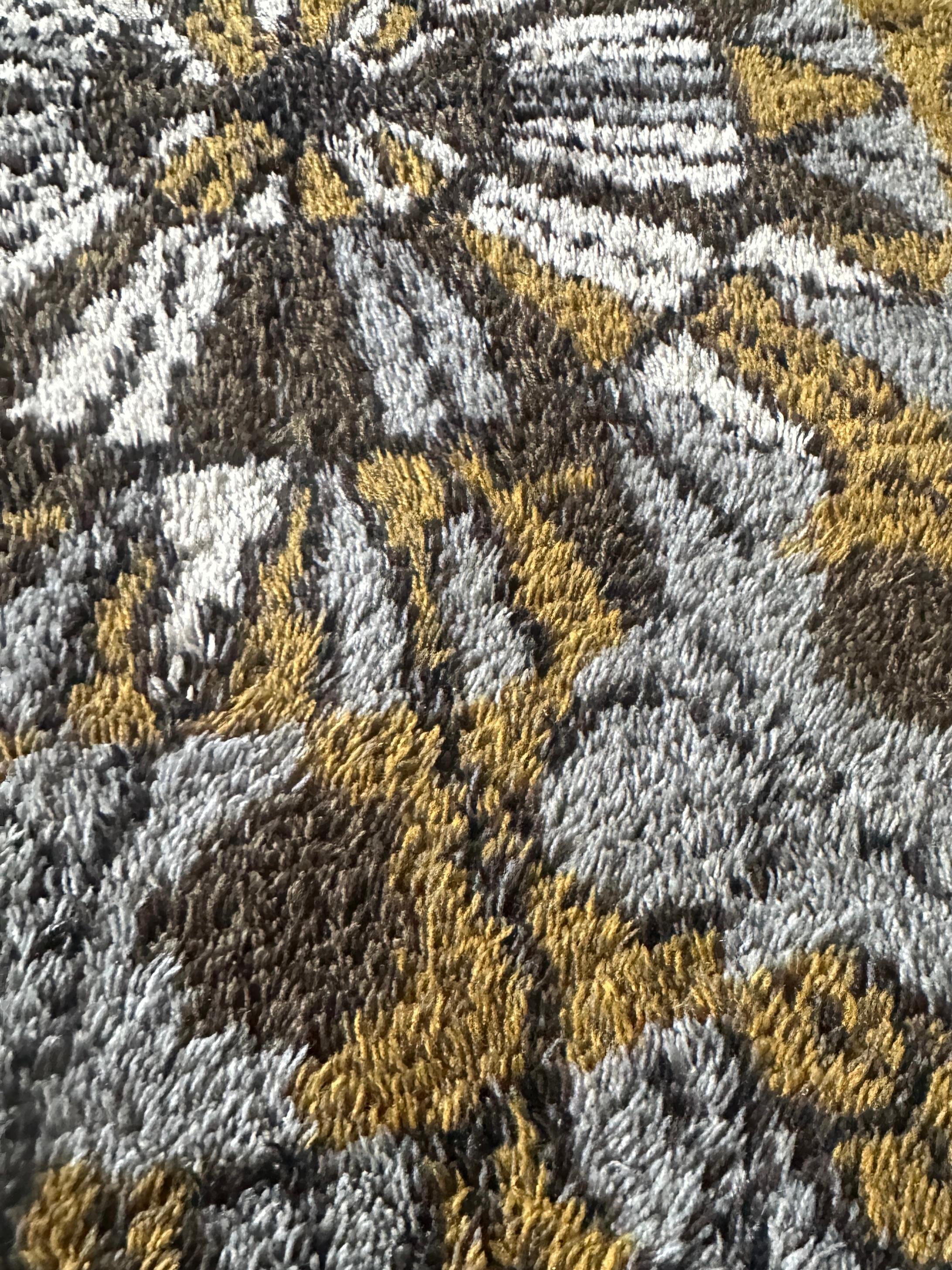 1960s Vintage Mid Century Scandinavian Rya Shagpile 