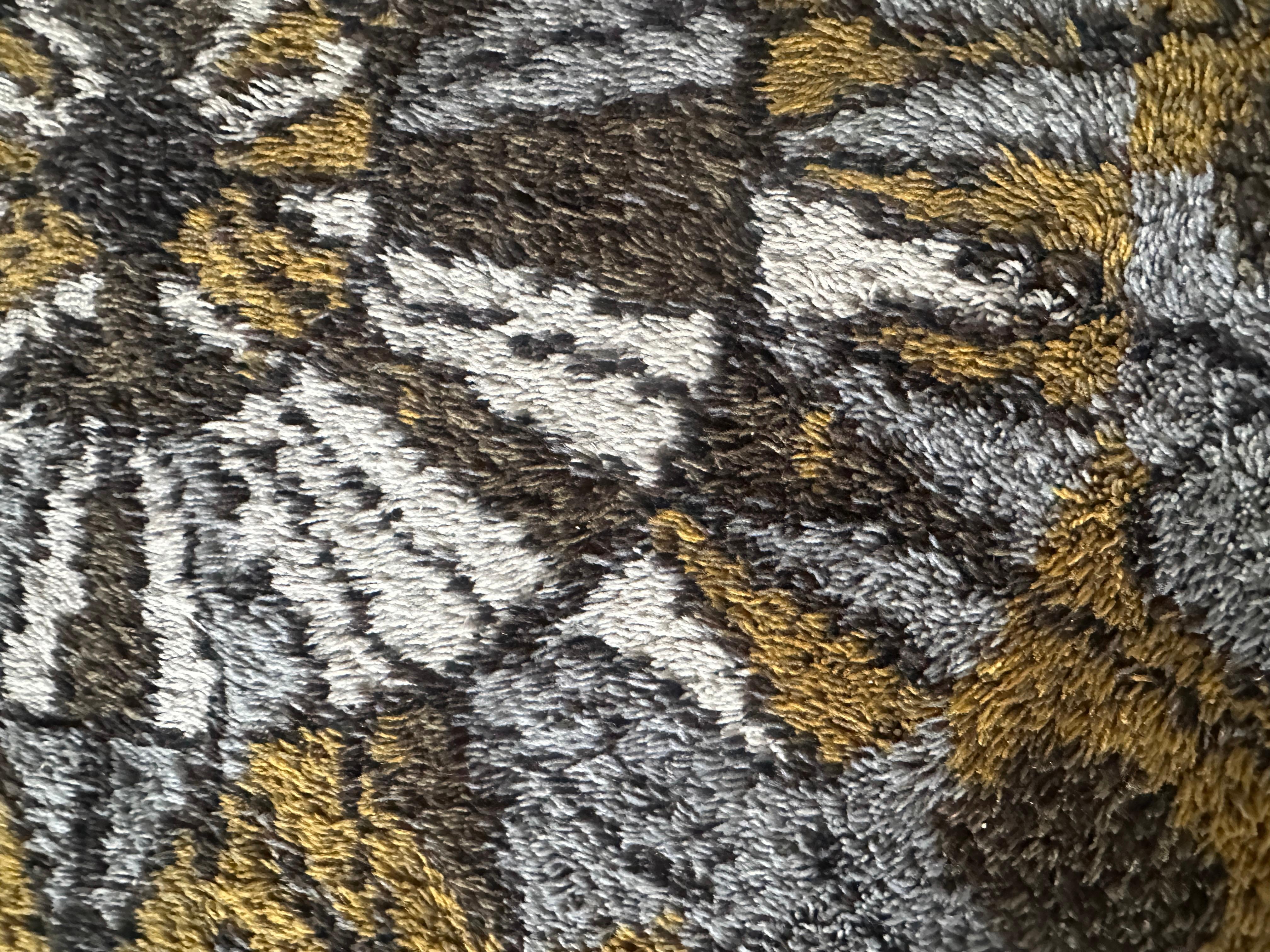 1960s Vintage Mid Century Scandinavian Rya Shagpile 