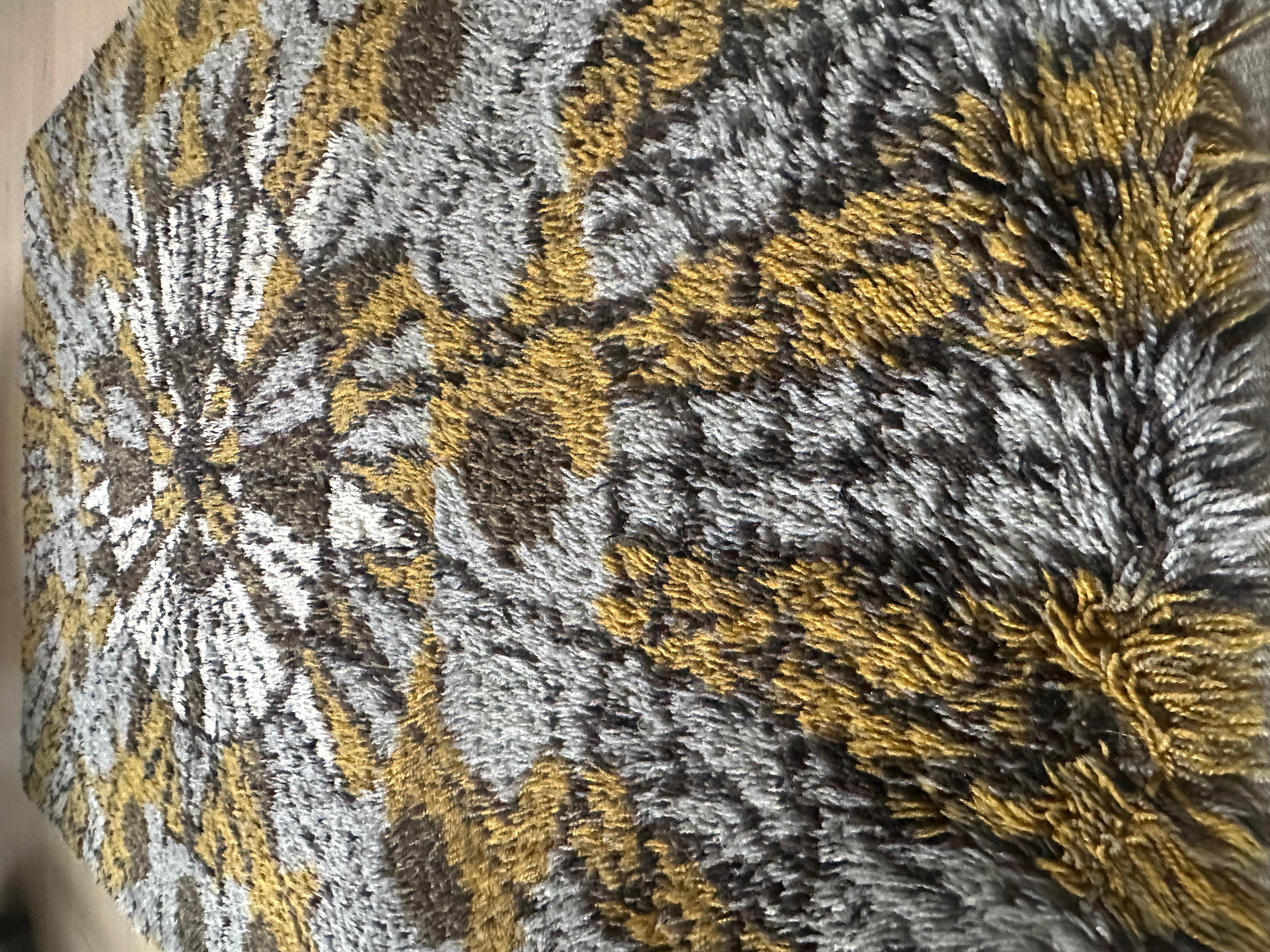 1960s Vintage Mid Century Scandinavian Rya Shagpile 