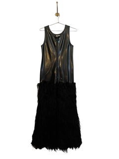 1960's Vintage 'Miss Dior' by Christian Dior Vinyl Latex and Faux Fur Jumpsuit