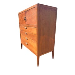 1960s Vintage Modern Paul McCobb Style Tall Dresser Highboy