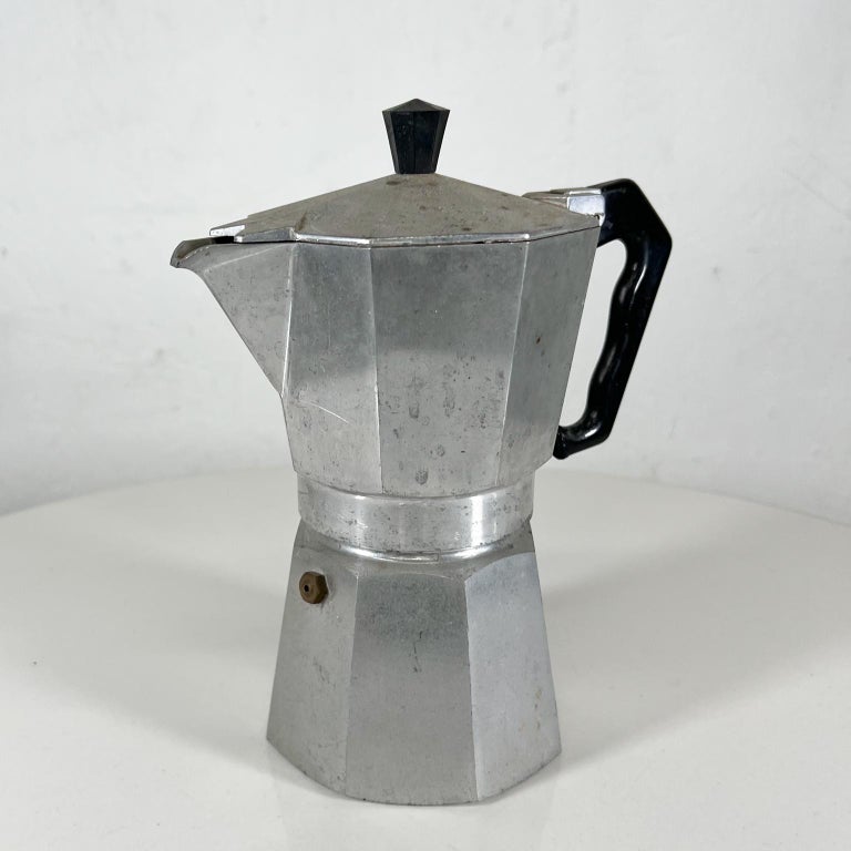 Cafetière Espresso Moka Vintage des années 1960 par Morenita d'Italie sur  1stDibs