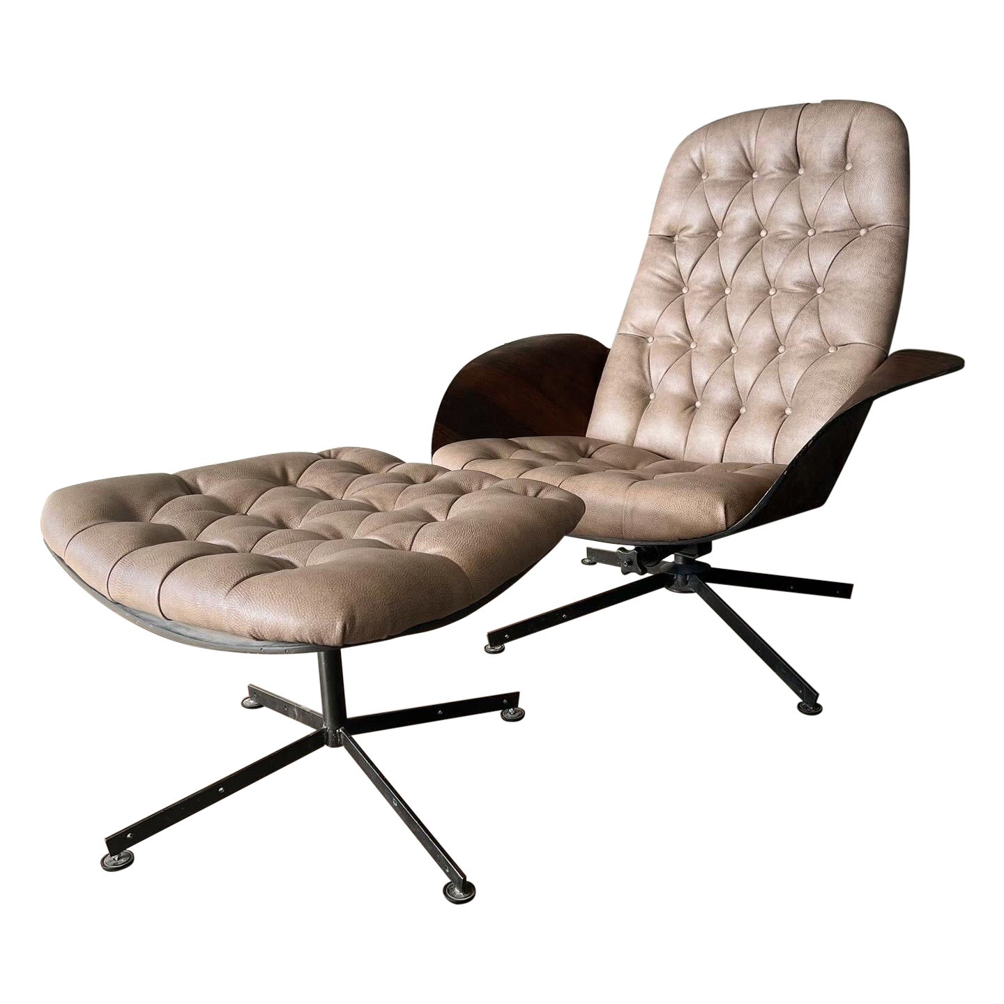 Vintage Mr. Chair und Ottomane von George Mulhauser für Plycraft, 1960er Jahre