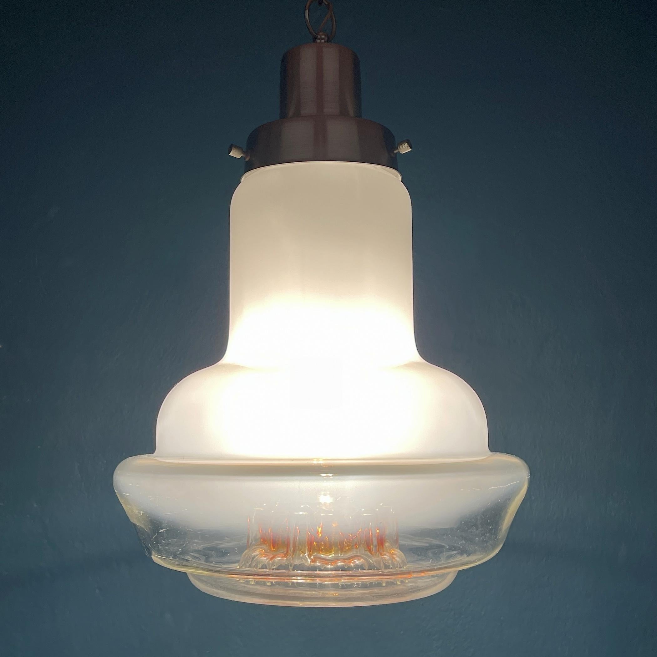 1960s Vintage Murano Glass Pendant Lamp by Mazzega, Italy  5