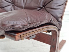 1960s, Vintage Norwegian "Siesta" Chair by Ingmar Relling, Leather, Bentwood
