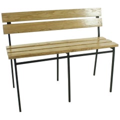 1960s Vintage Oak Bench