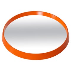 1960s Vintage Orange Wall Mirror