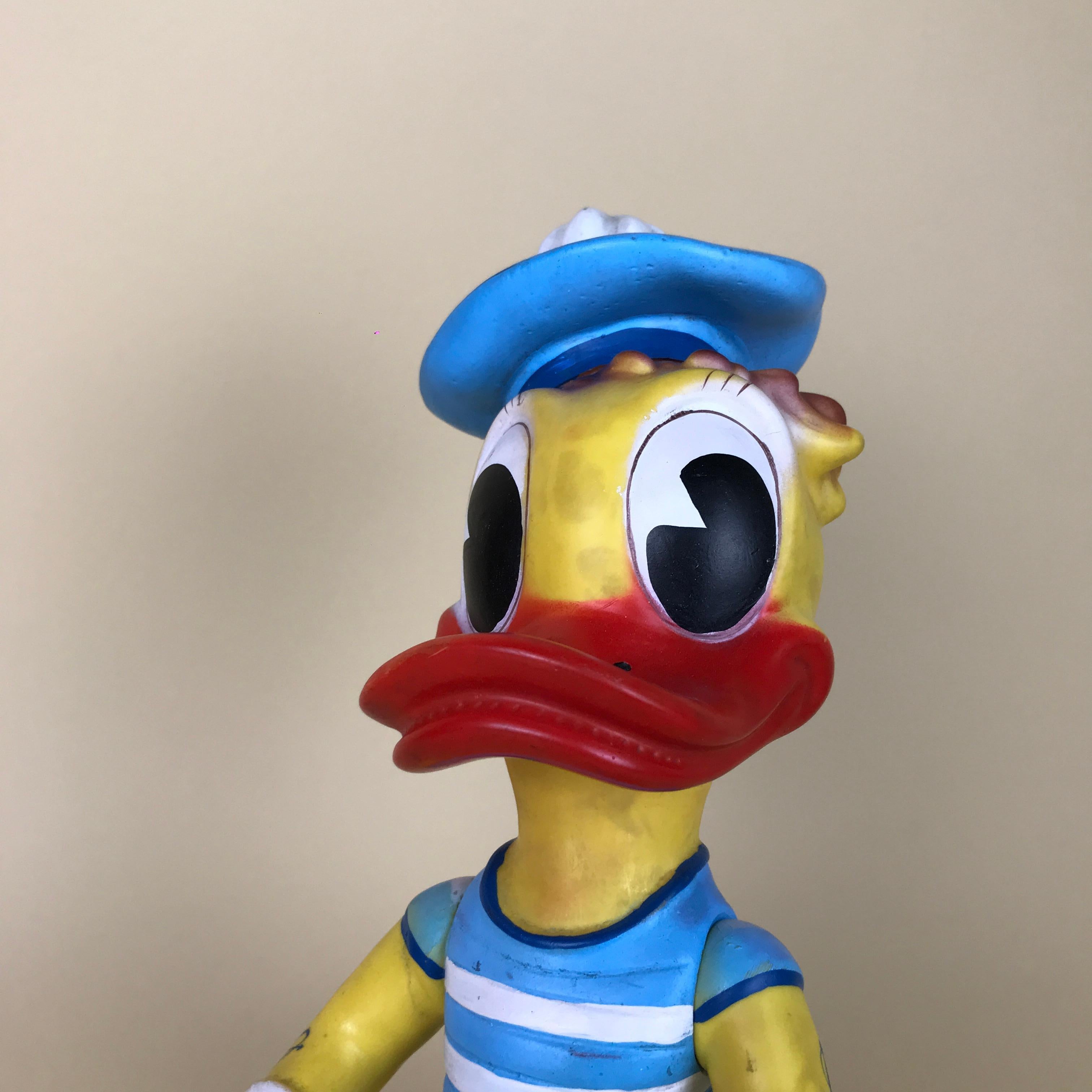 1960s Vintage Original Disney Donald Duck Sailor Rubber Squeak Toy by Arădeanca For Sale 7