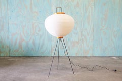 1960s Vintage Original Isamu Noguchi Akari 10A Floor Lamp Tripod