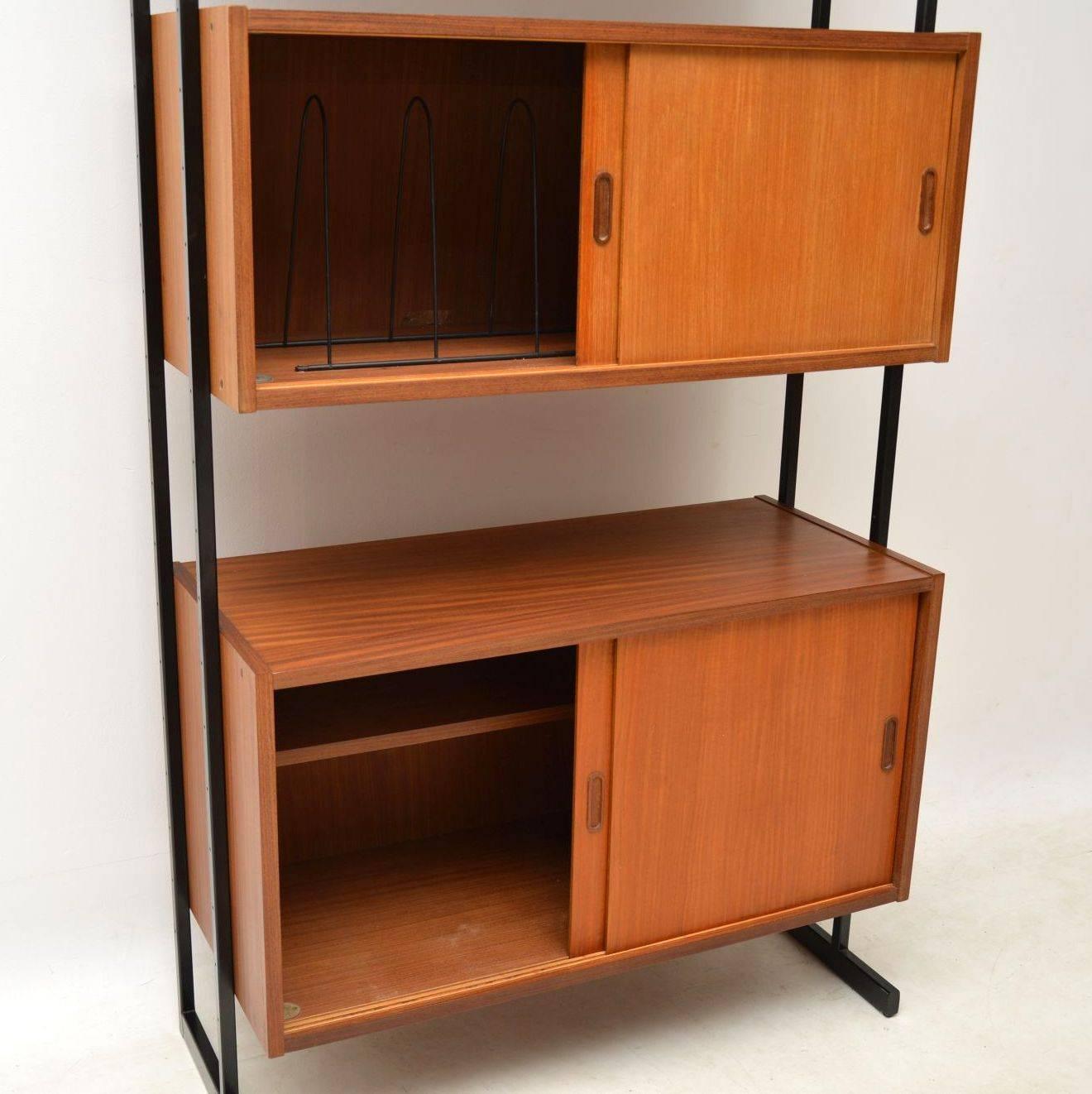 1960s Vintage Pair of Teak Wall Units / Room Divider Cabinets 3