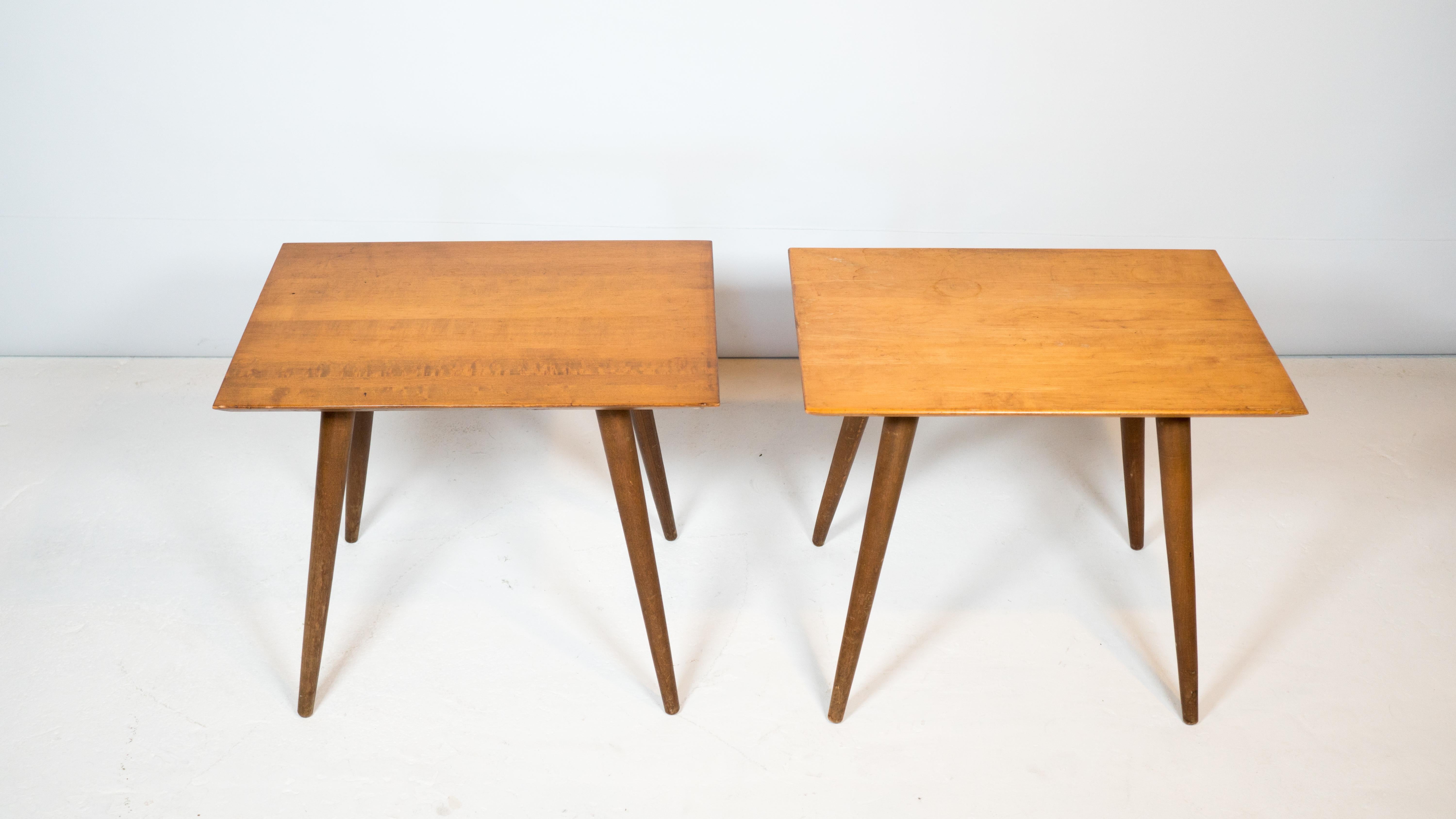 Mid-Century Modern Paire de tables d'appoint vintage Paul McCobb Planner Group des années 1960 en vente