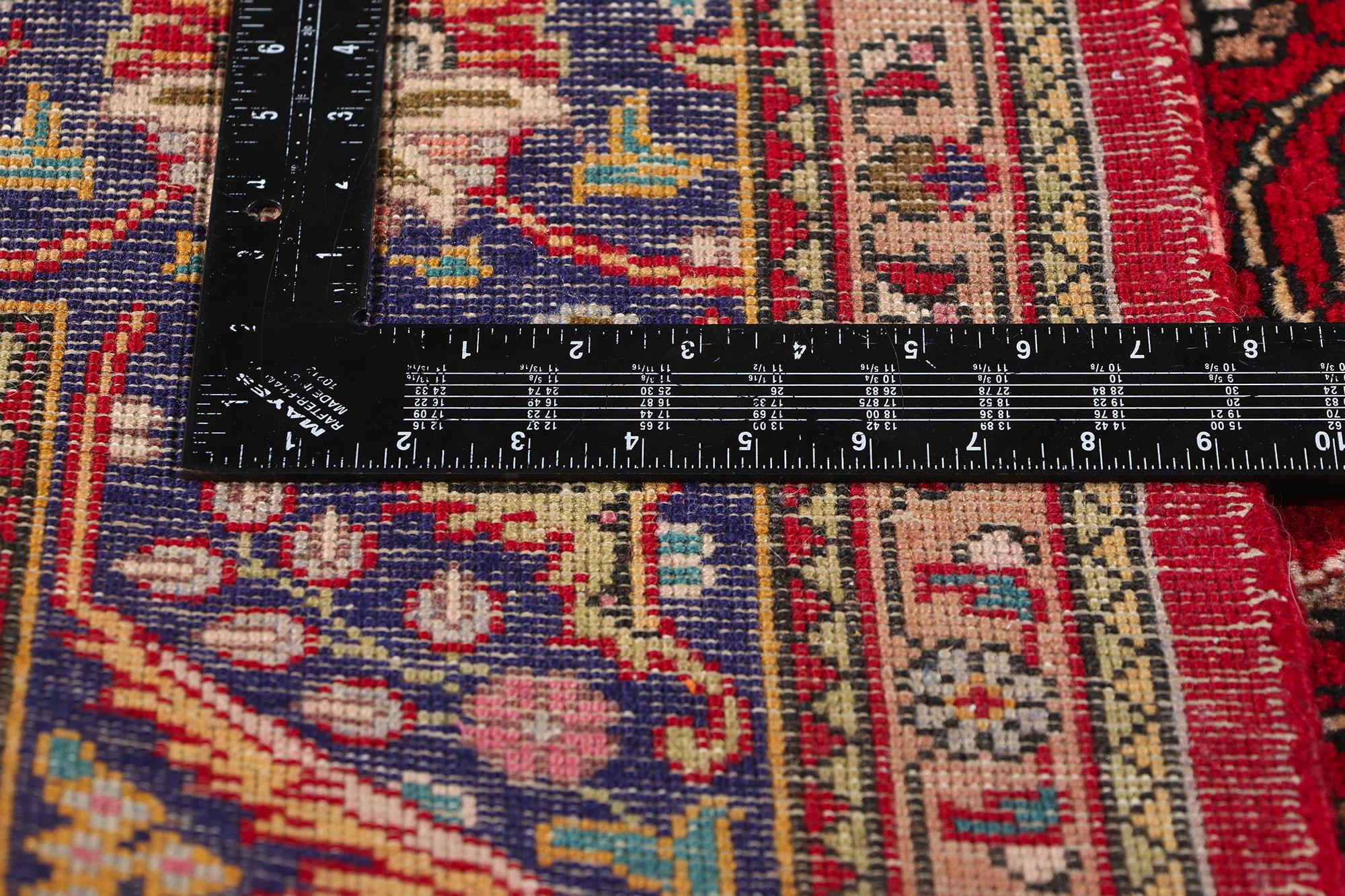 Alfombra persa tabriz vintage de 1960 de estilo tradicional en Bueno estado para la venta en Dallas, TX