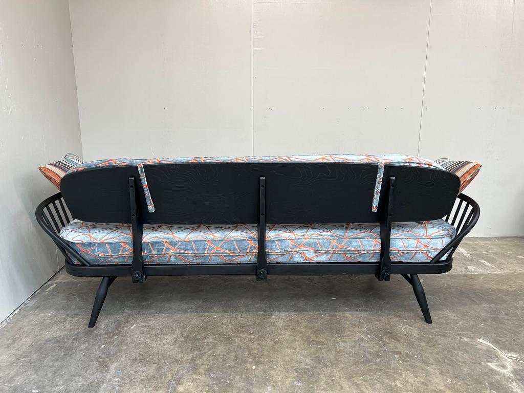 1960's vintage Retro schwarz lackiert Studio Couch, daybed Surfbrett geformt zurück im Angebot 6