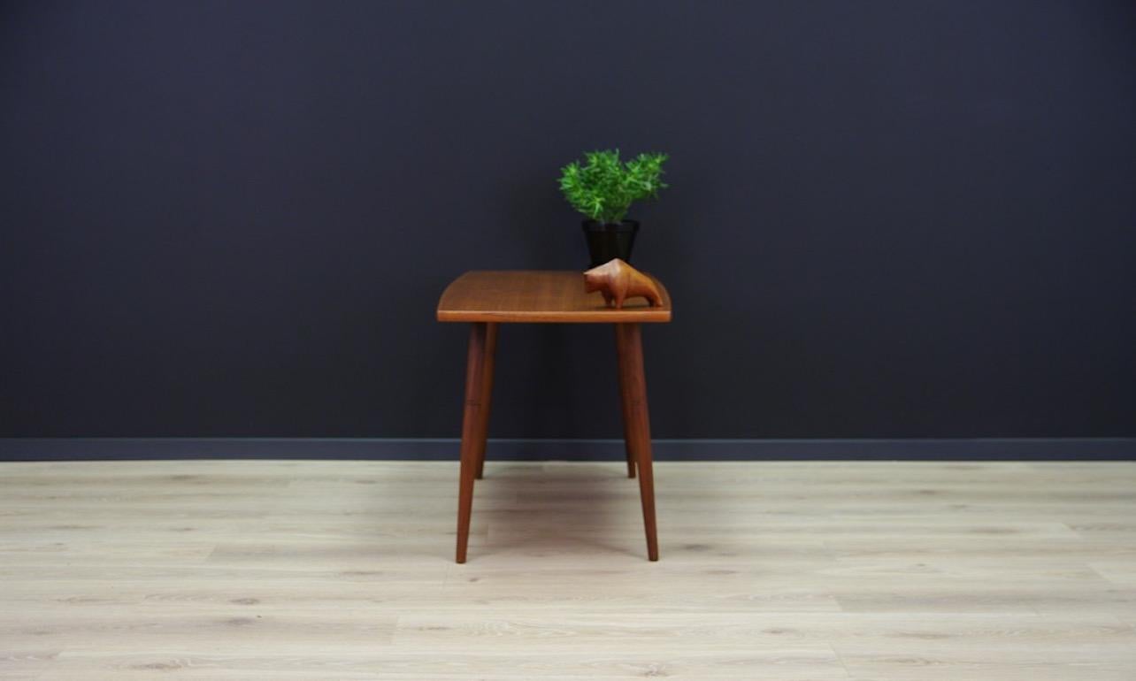 1960s Vintage Retro Brown Coffee Table Teak Danish Design 1