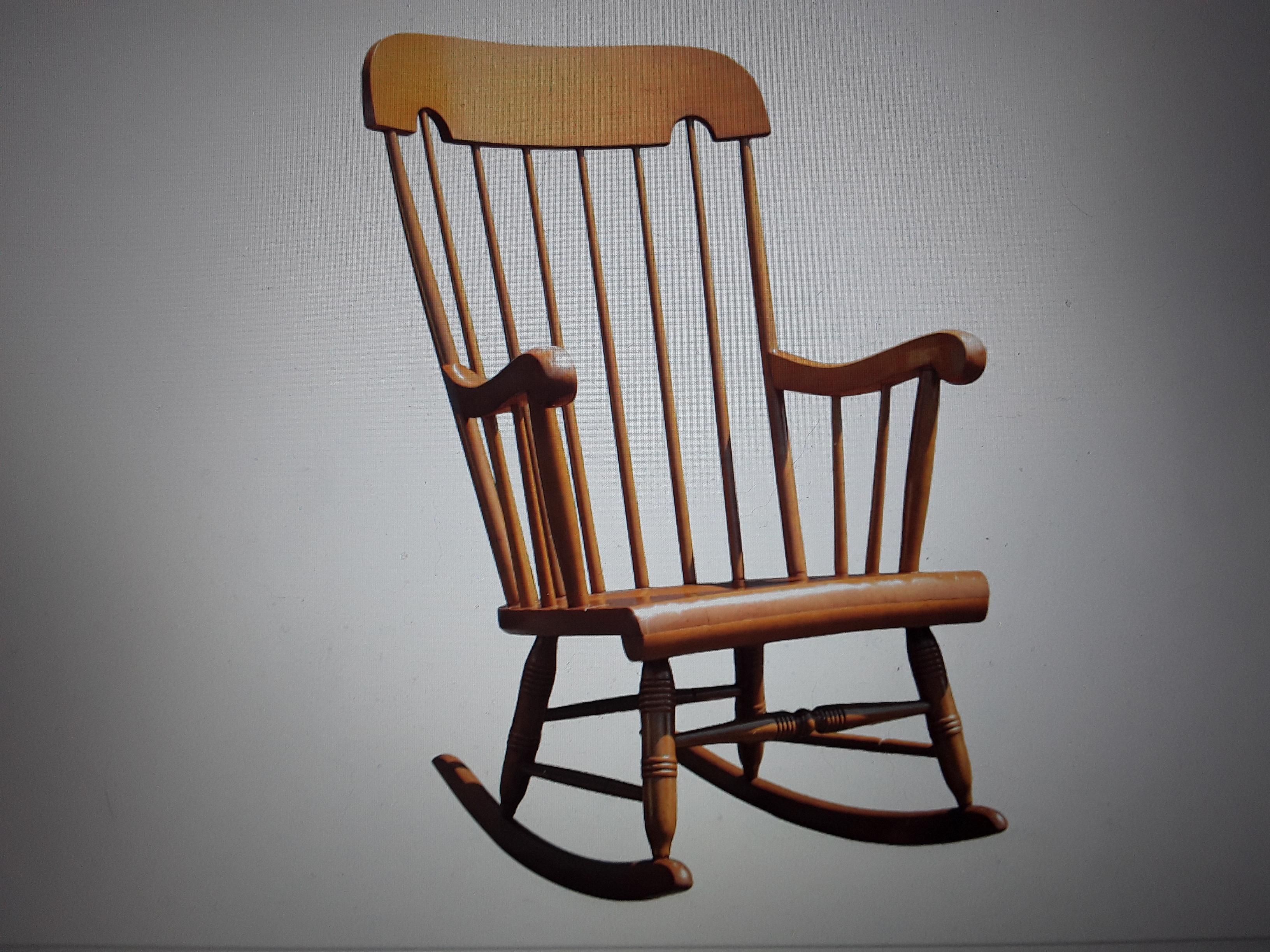 Wood 1960's Vintage Rocking Chair For Sale