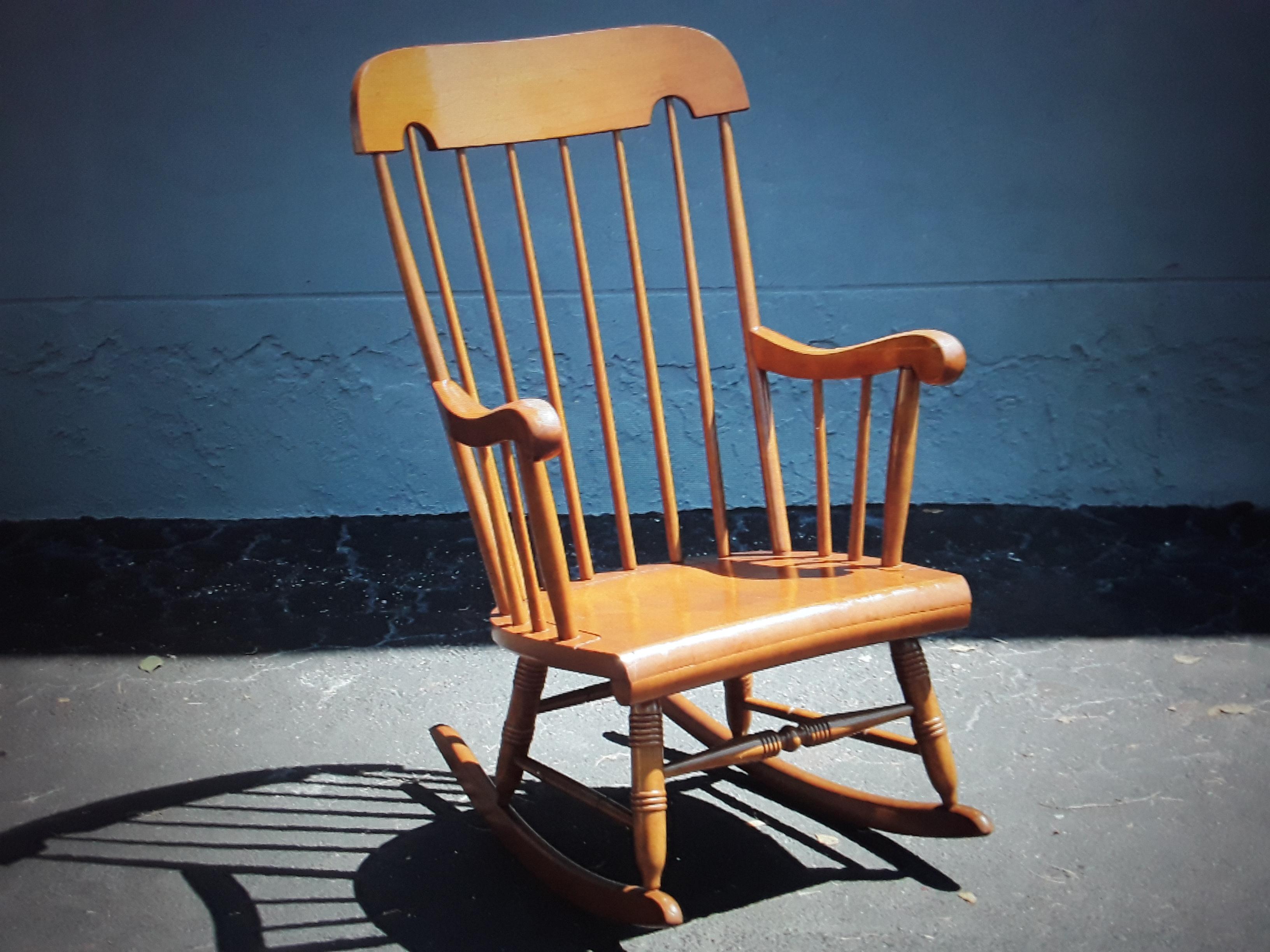 Mid-20th Century 1960's Vintage Rocking Chair For Sale