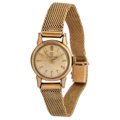 1960s Vintage Rose 80 Microns Rolled Gold Omega Ladies Mechanical Watch