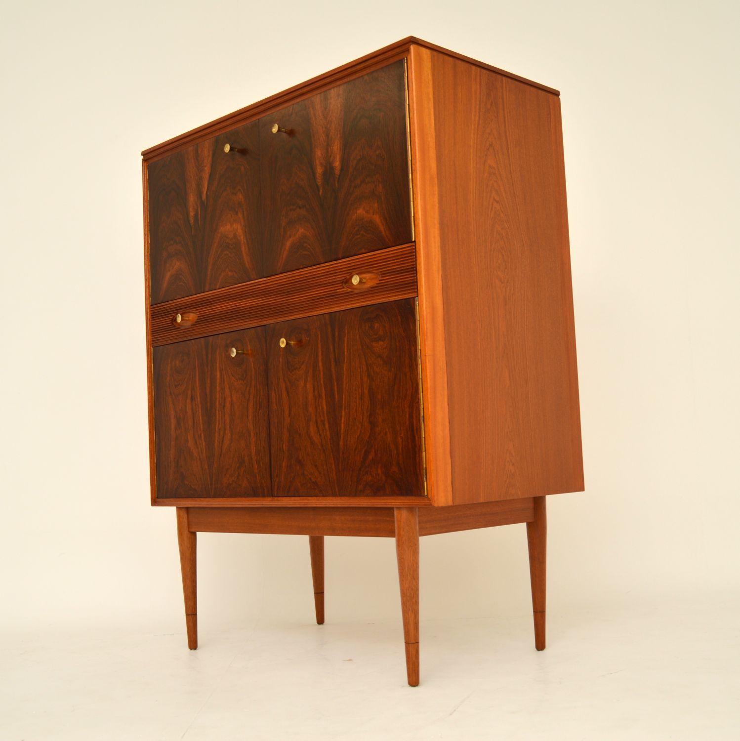 Mid-Century Modern 1960s Vintage Rosewood Drinks Cabinet by Robert Heritage
