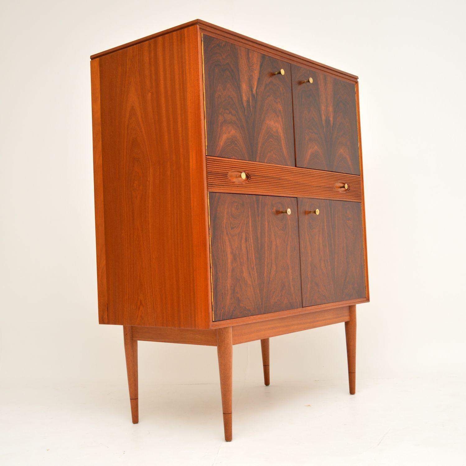 European 1960s Vintage Rosewood Drinks Cabinet by Robert Heritage