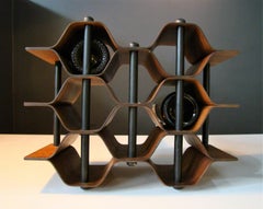 1960's Vintage Rosewood Wine Rack by Torsten Johansson for AB Formtra 'Sweden'