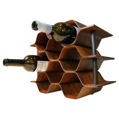 1960's Vintage Rosewood Wine Rack by Torsten Johansson for AB Formtra 'Sweden'