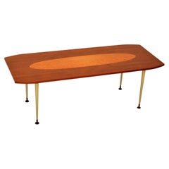 1960's Vintage Satin Wood Coffee Table