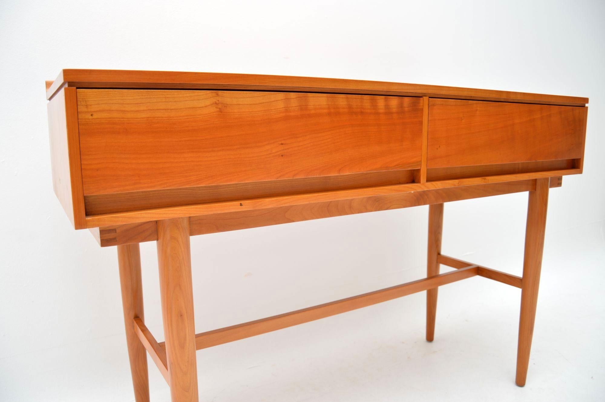 Mid-20th Century 1960's Vintage Satin Wood Side Table by Beresford & Hicks For Sale