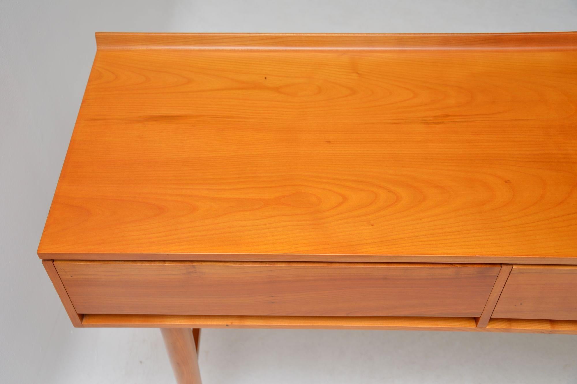 Felt 1960s Vintage Satin Wood Side Table by Beresford & Hicks
