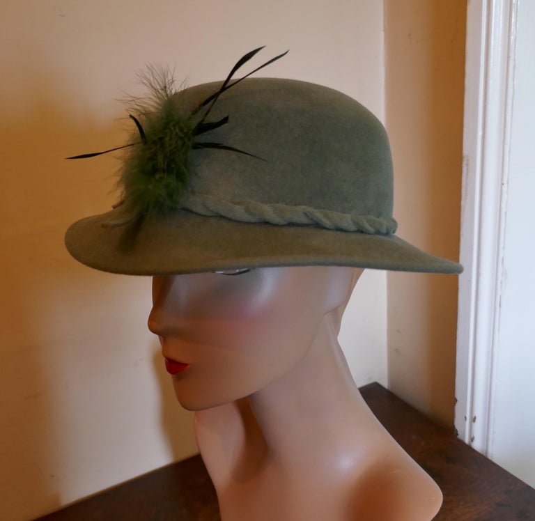Black 1960s Vintage Shooting Party Country Living Hat Designed by Connor For Sale