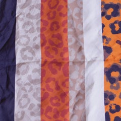 1960's Vintage Silk Leopard Print Scarf