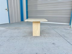 1960s Vintage Single Travertine Side Table