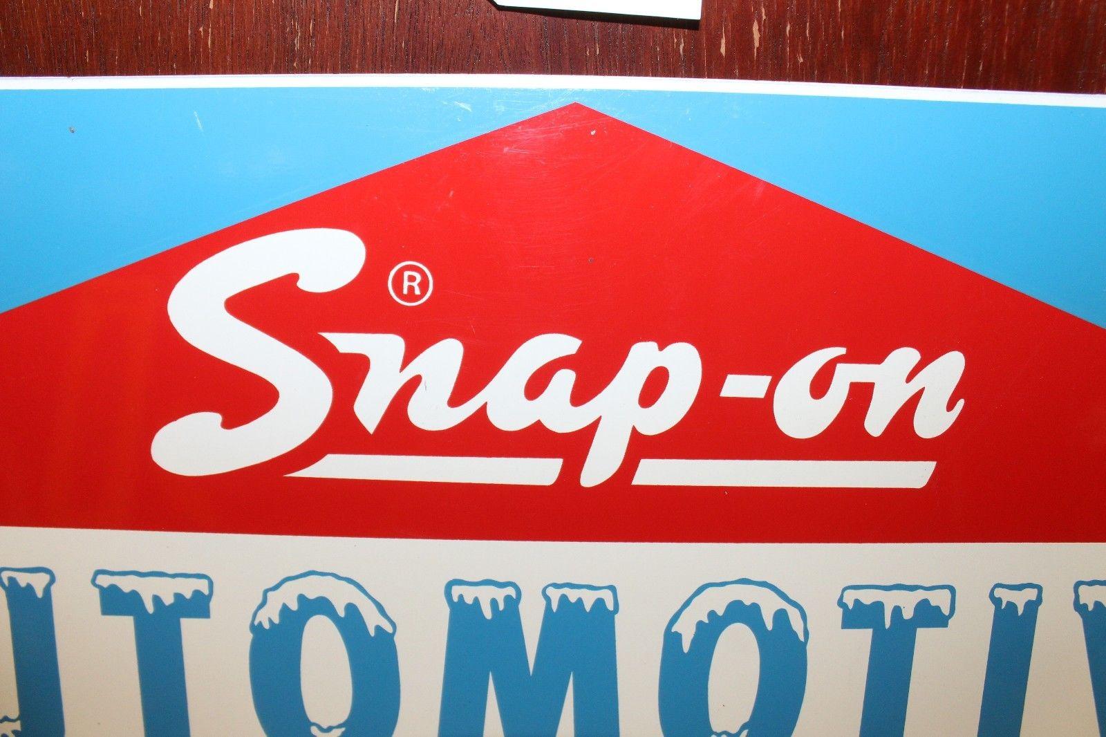 1960s Vintage Snap-On Double Sided Tin Sign For Sale 5