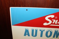 1960s Vintage Snap-On Double Sided Tin Sign