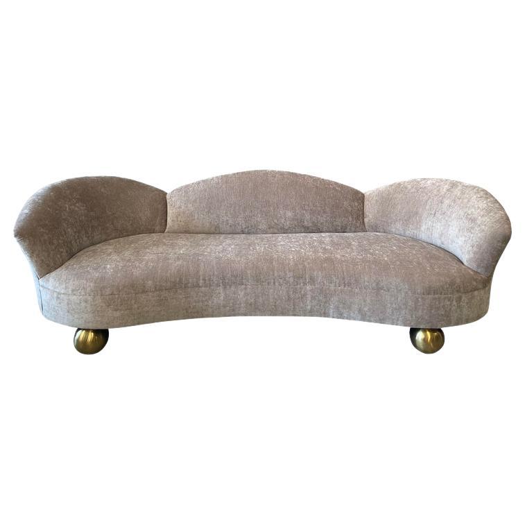 1960er Vintage Sofa - neu gepolstert im Angebot