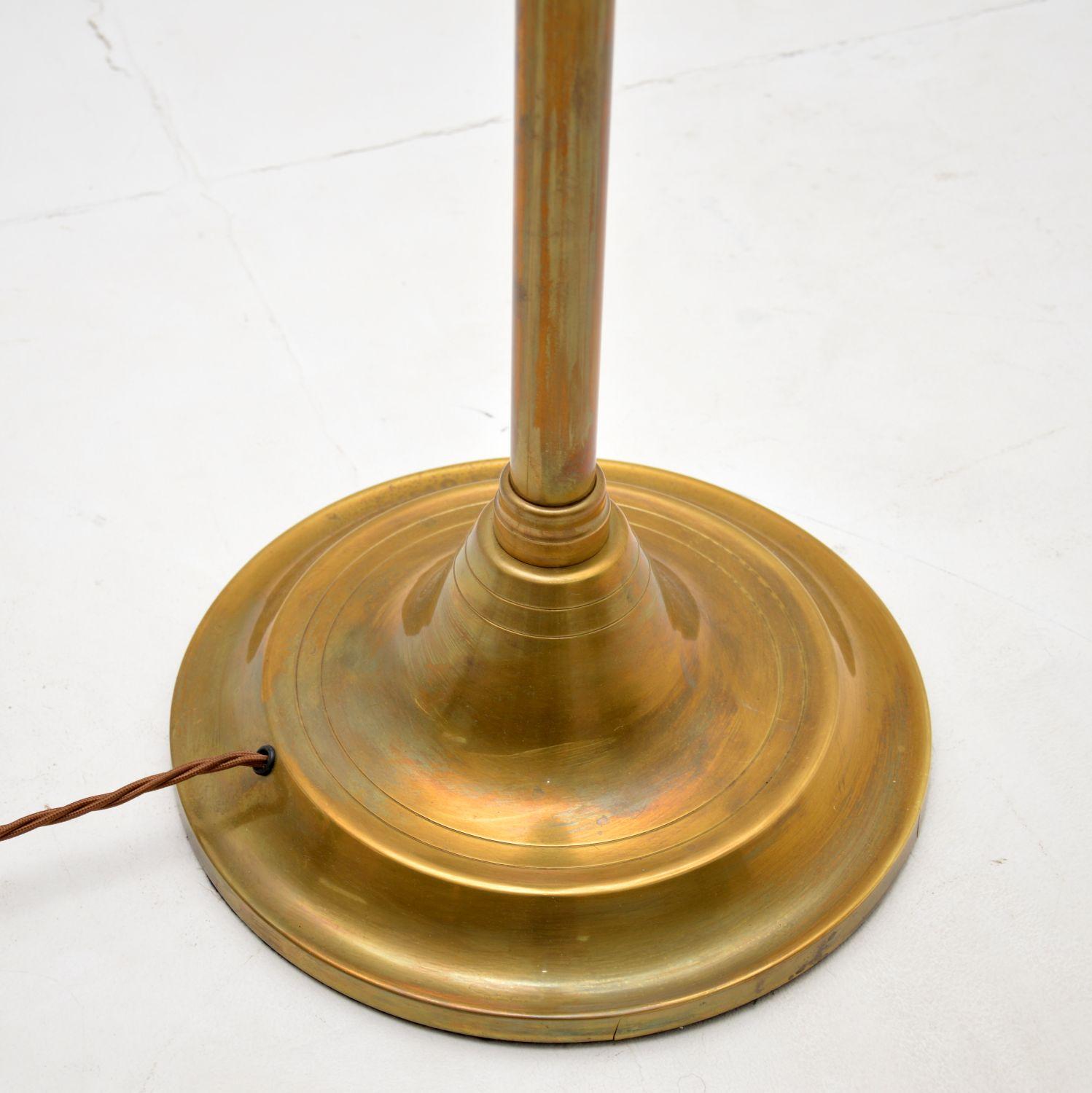1960's Vintage Solid Brass Adjustable Floor Lamp 2